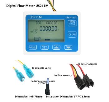 US211M Digital Flow Meter Dosage Controller