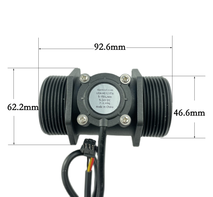 USN-HS121TA 5-150L/min 1.5寸螺纹霍尔水流量传感器