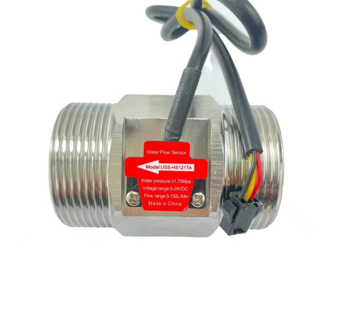 USS-HS121TA 10-150L/min 不锈钢1.5寸螺纹霍尔水流量传感器