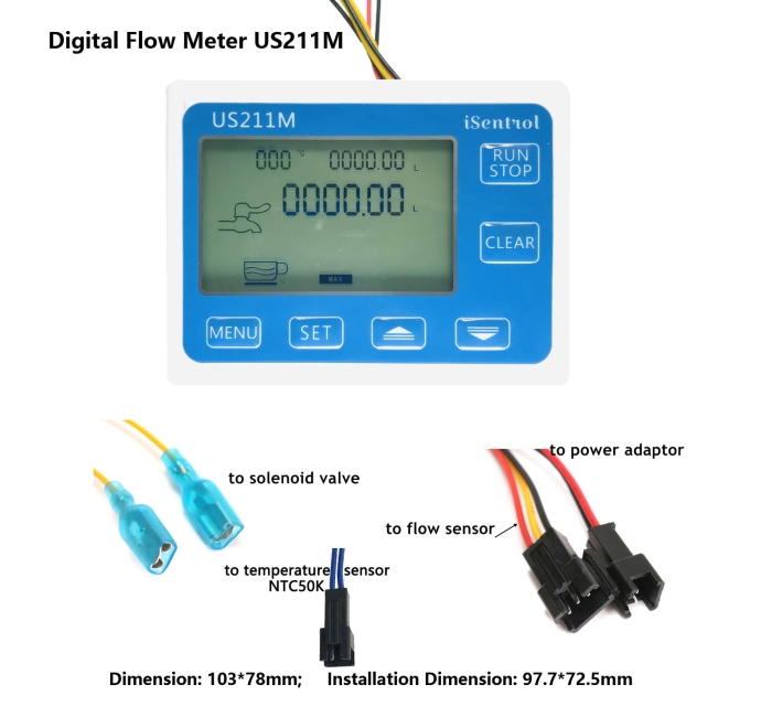 US211M Digital Flow Meter Dosage Controller